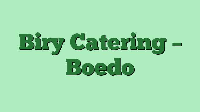Biry Catering – Boedo