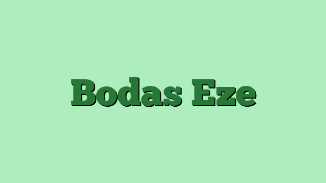 Bodas Eze