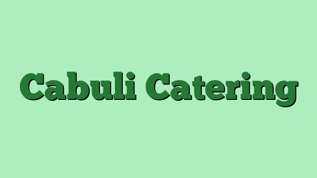 Cabuli Catering