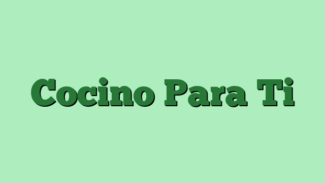 Cocino Para Ti