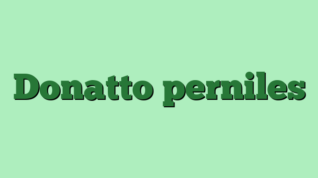 Donatto perniles