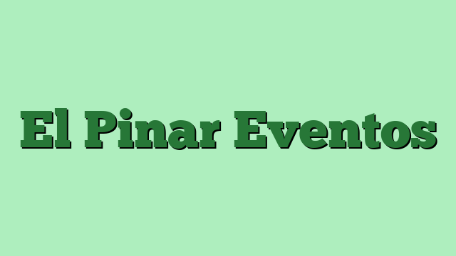 El Pinar Eventos